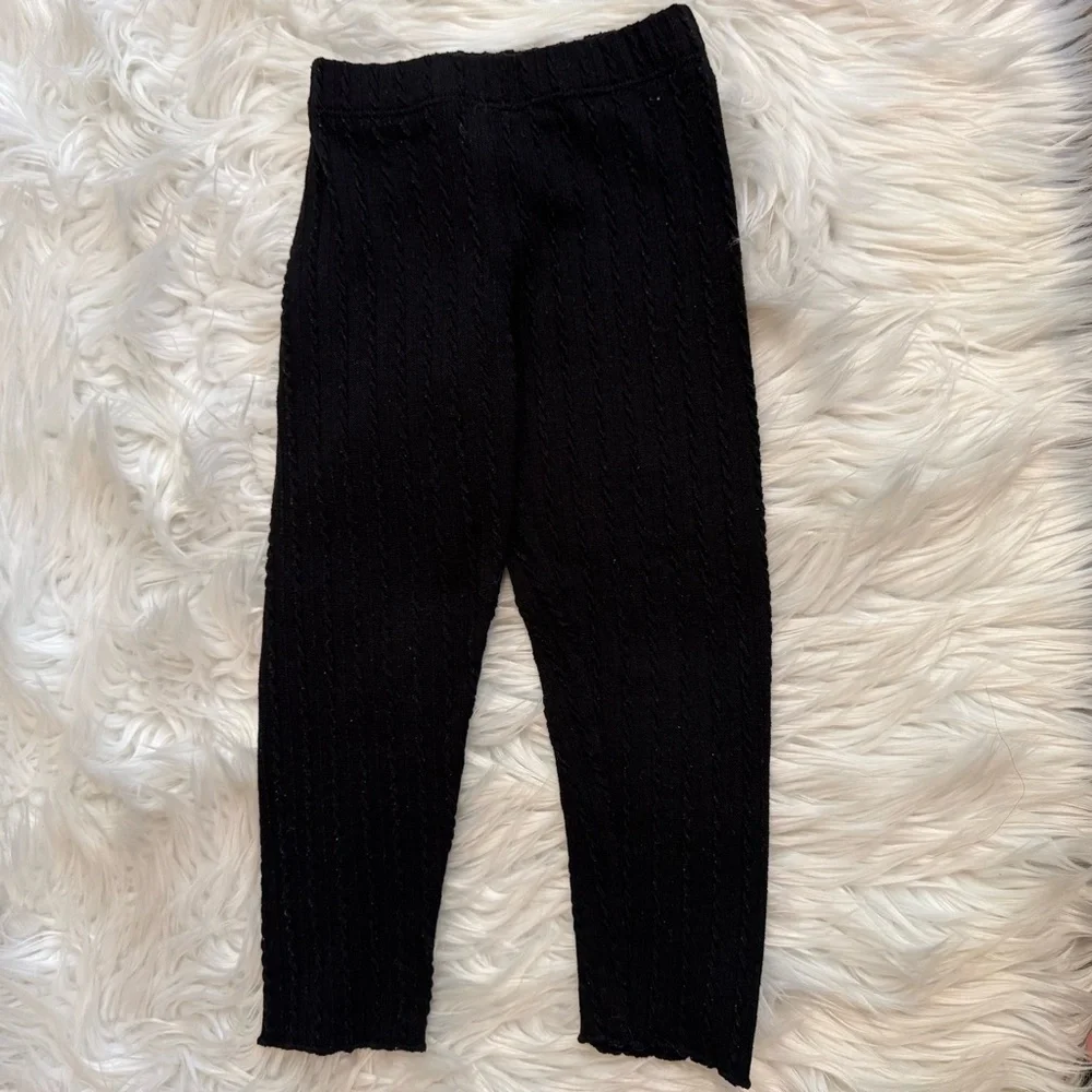 Rare Editions Girls 4T‎ Red Plaid Ruffle Top & Black Leggings Set